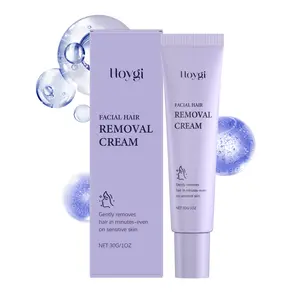 Hoygi Facial Hair Removal Cream - Gentle Hair Removal & Moisturizing & Cleansing, Glaze Texture.30g/1oz