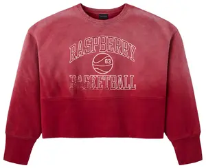 GV Gallery Raspberry Hills BBall Crewneck Washed Red