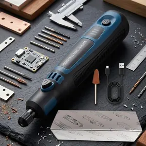 Professional Electric Engraving Pen - High-Speed USB Mini Grinder Set for Jewelry, Metal, Gemstone & DIY Crafts. Portable Polishing & Carving Tool for Home Repair, Model Making & Precision Work. Durable Compact Design.