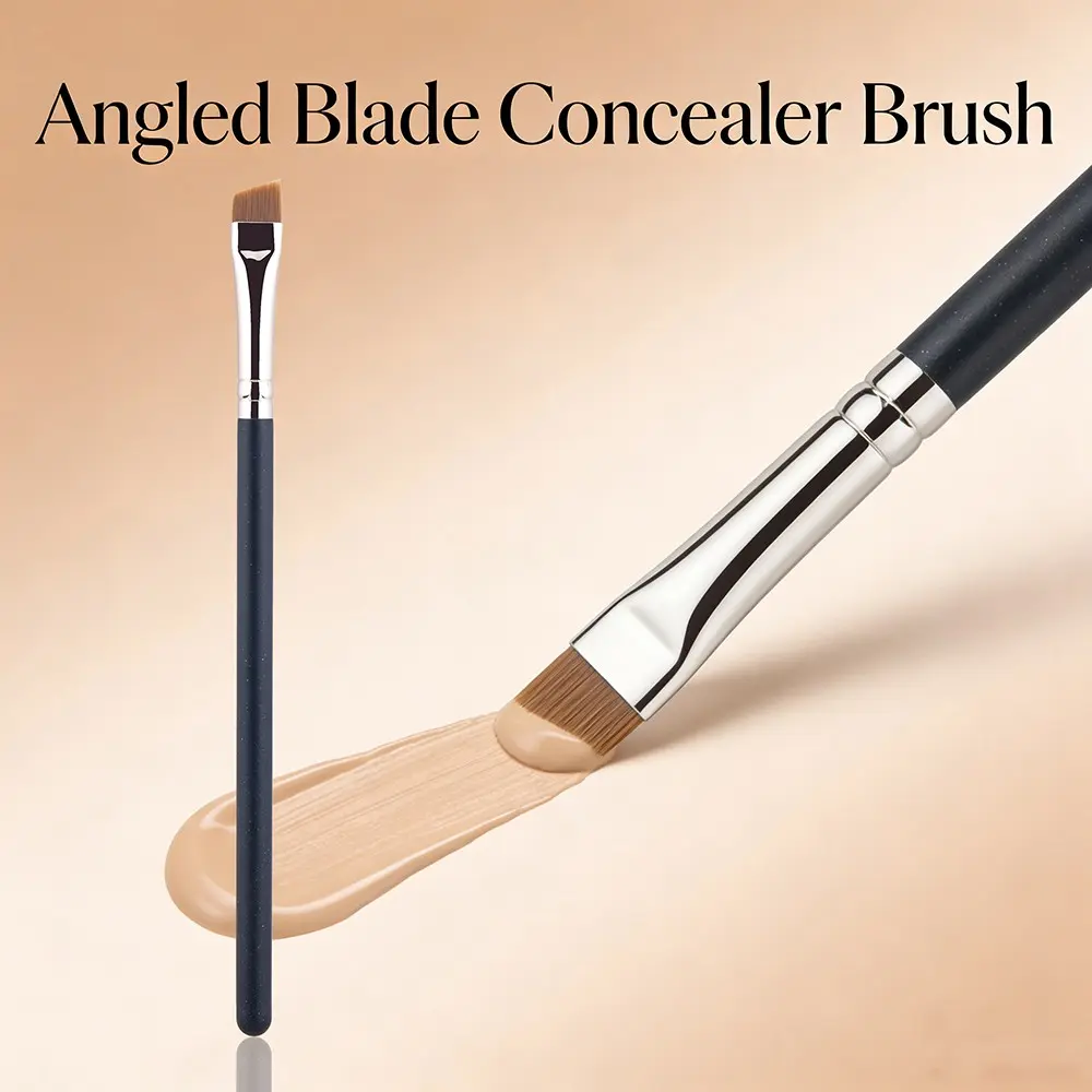 Angled Blade Concealer Brush, Lip Line Eyebrow Concealer Brushes, Detail Precision Concealer Makeup Tool, Lip Brow Contour Brush, Essential Brushes, 1pcs