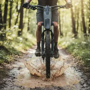 Tool-Free Bike Fenders Extra Wide & Long Mud Splash Guard Durable Engineering Plastic Anti-Rust Shockproof Design Elastic Strap Fixing for Mountain Road Commuter Bikes All Terrains Stable Upgrade Waterproof Bicycle Accessories