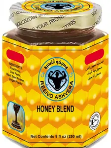 Go Long Resivo Ashvera Energy Support Men – 8Oz Date Paste – Sidr Honey with Pecan Nuts, Ginger Extract – Black Seed – Delicious and Savory
