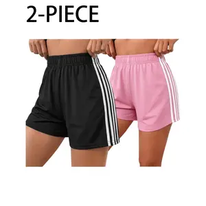 Summer Fashion Patchwork Shorts Set for Women, Loose and Comfortable, for Home, S, or Outerwear, 2pcs Set