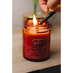 Prayer Time Candle Inspired by Our Blessed Mother Soy Candle