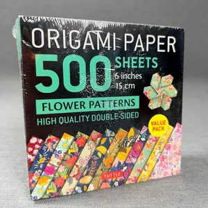 Origami Paper 500 Sheets Flower Patterns 6" (15 CM): Tuttle Origami Paper: Double-Sided Origami Sheets Printed with 12 Different Patterns (Instructions Included).