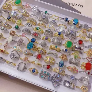 Luxury Zircon Crystal Rings for Women-Adjustable