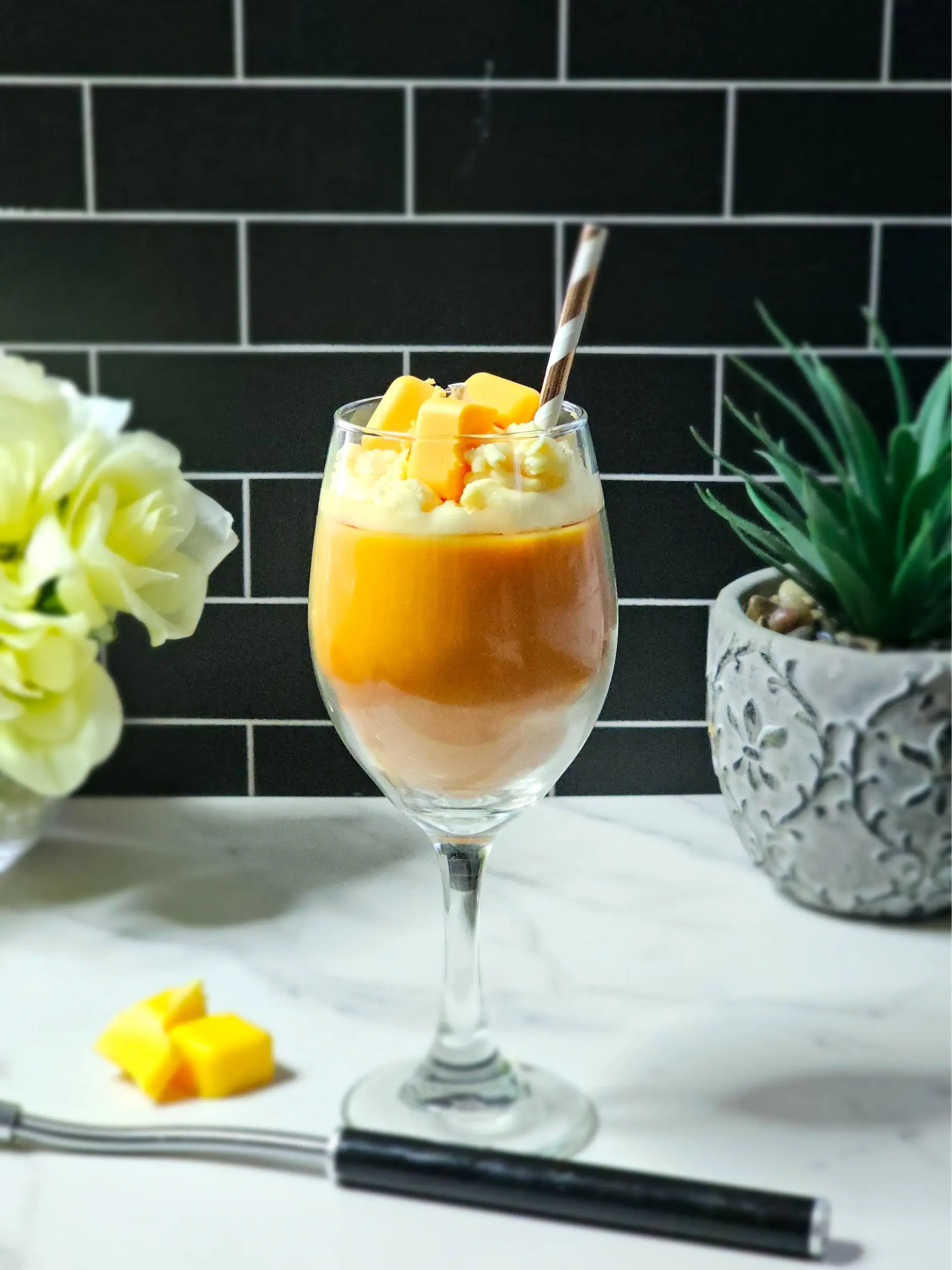 Mango Daiquiri Drink Candle