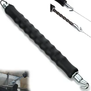 Semi-Automatic Rebar Wire Twister Tool, 2026 Upgraded Heavy-Duty Steel Hook with Reinforced Recoil Spring, Ergonomic Non-Slip Rubber Handle, Effortless Wire Tying Tool for Construction
