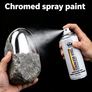 Car Metal Polish Restorer Spray, Chrome & Stainless Steel Cleaner, Instant Oxidation Rust Remover for Bumper Grille Exhaust, Long-Lasting Anti-Corrosion Protection
