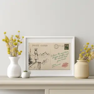 Vintage Postcard Colorado Wall Art Western Decor