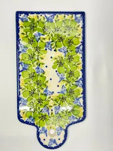 Rectangular Cheese/Cutting Board - Green Floral - A1