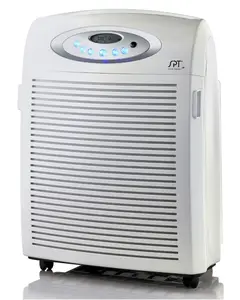 212 MAIN DC-Motor Air Cleaner - 120V Input, 4-Stage Filtration, Plasma, HEPA, VOC, LCD Display, PP Mesh, Smoke Removal Capability, Four-Stage