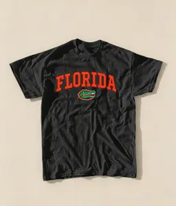 1 Piece Men‘s Florida State Vintage Graphic Tee, Retro College Style T-Shirt for Sports Fans, Casual Streetwear and Game Day Outfits