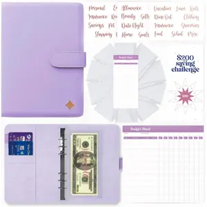 Budget Binder with  Envelopes -   Organizer with Rose  Stickers