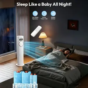 This all-in-one cool & warm tower fan delivers ice-enhanced cooling for summer and instant heating for winter. Quiet, remote-controlled, and stylishly compact, it keeps your home comfortable year-round, no more seasonal clutter.