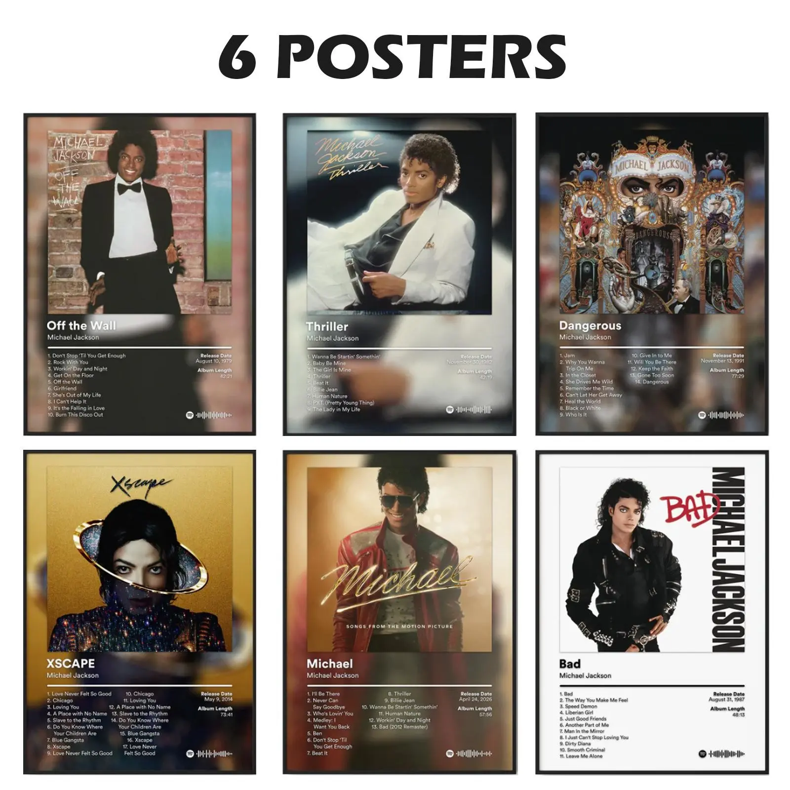 Michael Jacks0n Album Cover Poster Premium Wall Art Poster Unframed HD Print Home Office Decor Unique, Premium Poster, Home Decor Idea, Room Decoration, Wall Art Decor