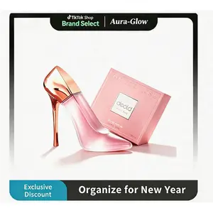 Stunning Pink Rose Gold High Heel Perfume, Joyful Rose Floral Scent, Premium EDP Perfume, Chic Fragrance & Decor for Women Oriental Sweet
