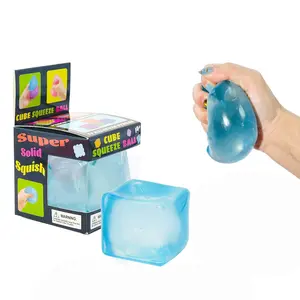 Creative Jelly Color Cube Squeeze Toy, Slow Rebound Stress Relief, Relieve Learning Anxiety, Work Pressure, Relaxing Fun