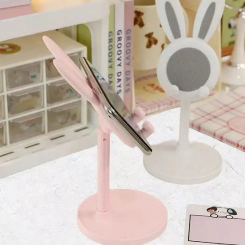 Rabbit Phone Stand – Plastic, Hands-Free, Universal for Phones & Tablets, Room Decor