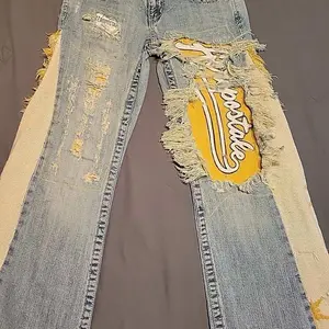 Vintage Aeropostale Women's Reworked Distressed Flare Jeans - Size 1 - Womenswear, Bottom