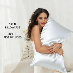 Luxury Polyester Satin Pillowcase Set, No filling included. Soft Smooth Fabric, Multiple Sizes Available, Envelope Style, Ideal Gift for Home Comfort