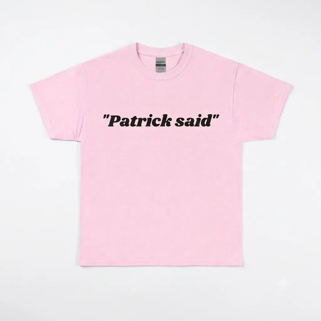 Patrick Said T-Shirt Patrick Said T-Shirt