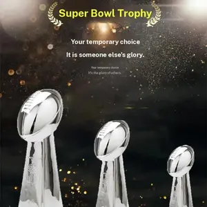 American Nfl Football Trophy Super Bowl Lombardi Cup, Holiday Gift Birthday Present, Collectible Sports Memorabilia