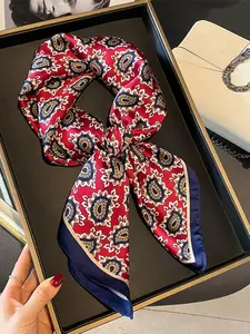 Women's Paisley Print Scarf, Fashionable Soft Comfortable Floral Pattern Shawl for Daily Wear, Casual Versatile Scarf for Women & Girls