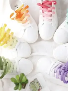 Gradient Color Flat Shoelaces, Casual Sports Shoe Accessories, Replacement Shoelaces, Versatile and Stylish, Perfect for Daily Use, Sneaker, Lace Up Laces