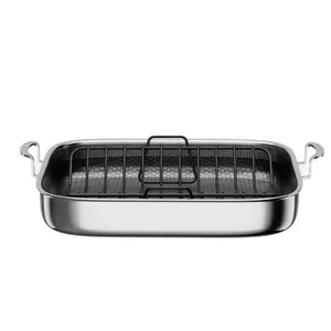 18-Inch Nonstick Turkey Roasting Pan - All Cooktop & Induction Ready Roaster