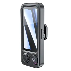 Waterproof Bluetooth-compatible Speaker with 360° Rotating Touch Screen, Ideal for Shower, Pool, Kitchen, Movies & Music, Includes Phone Stand