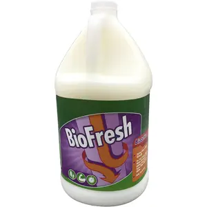 Enzyme Drain Cleaner & Deodorizer for Sink Drain, Showers, Septic Systems, Bathroom & Kitchen - Smell Remover for Fruit Fly Garbage Disposals, Dishwasher & Washing Machines - (1 Gallon)