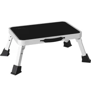 Folding Step Stool Height-Adjustable with Non-Slip Platform for Adults or Kids, 330 Lbs Capacity, Kitchen Use, Model 330