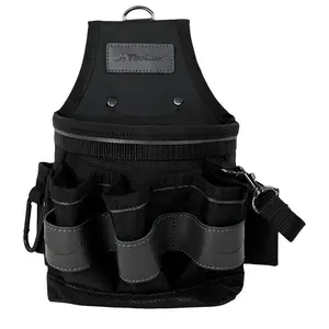 Electrician Tool Pouch with Tape Holder – Heavy Duty 1680D Nylon Tool Belt Bag, Multi Pocket Organizer