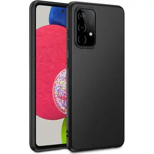 Liquid Silicone Case Cover for Samsung Galaxy A52/A52s 5G 6.5", Shockproof & Scratch Protective Soft Case Cover with Liquid Silicone Rubber Skin, Accessories (Black)