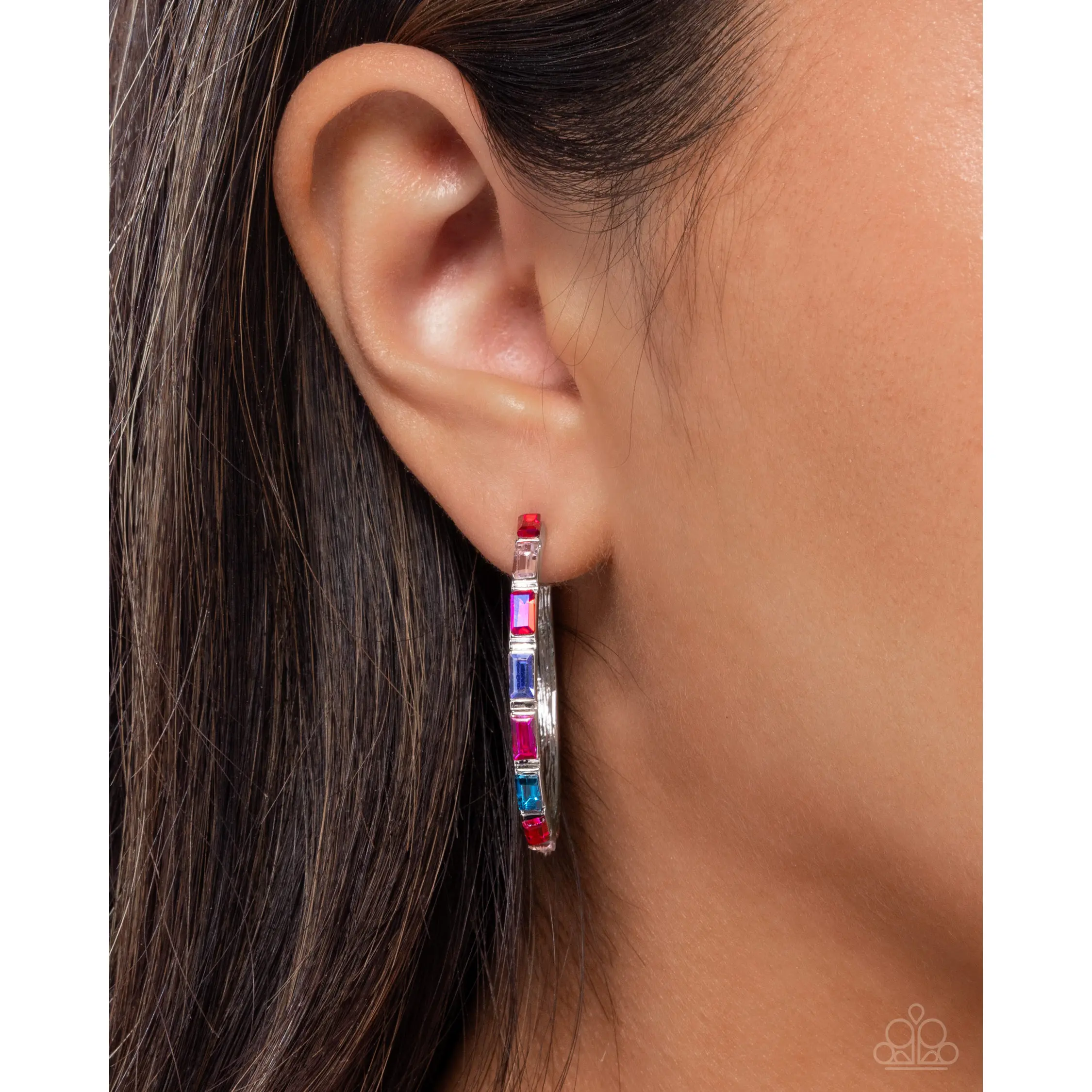 Paparazzi Carnival Chic - Pink Hoop Earring P5HO-PKXX-103XX
