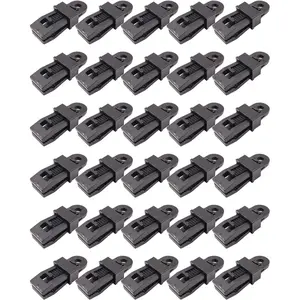 30 Pcs Heavy Duty Lock Grip Tarp Clips - BlackYou can give this tent clip as a present to your family, friends, colleagues, all kinds of people who like outdoor activities.