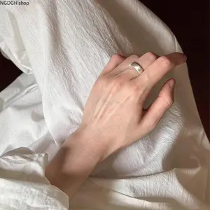Thick Matte Silver Dome Ring, Wide Band Minimalist Design, Brushed Finish, Perfect for Everyday Wear, Stacking & Adding Effortless Understated Cool to Any Outfit