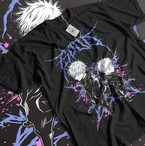 Gojo Satoru T-shirt Jujutsu Kaisen Mahito Horror Anime Funny Gift Shirt All Size