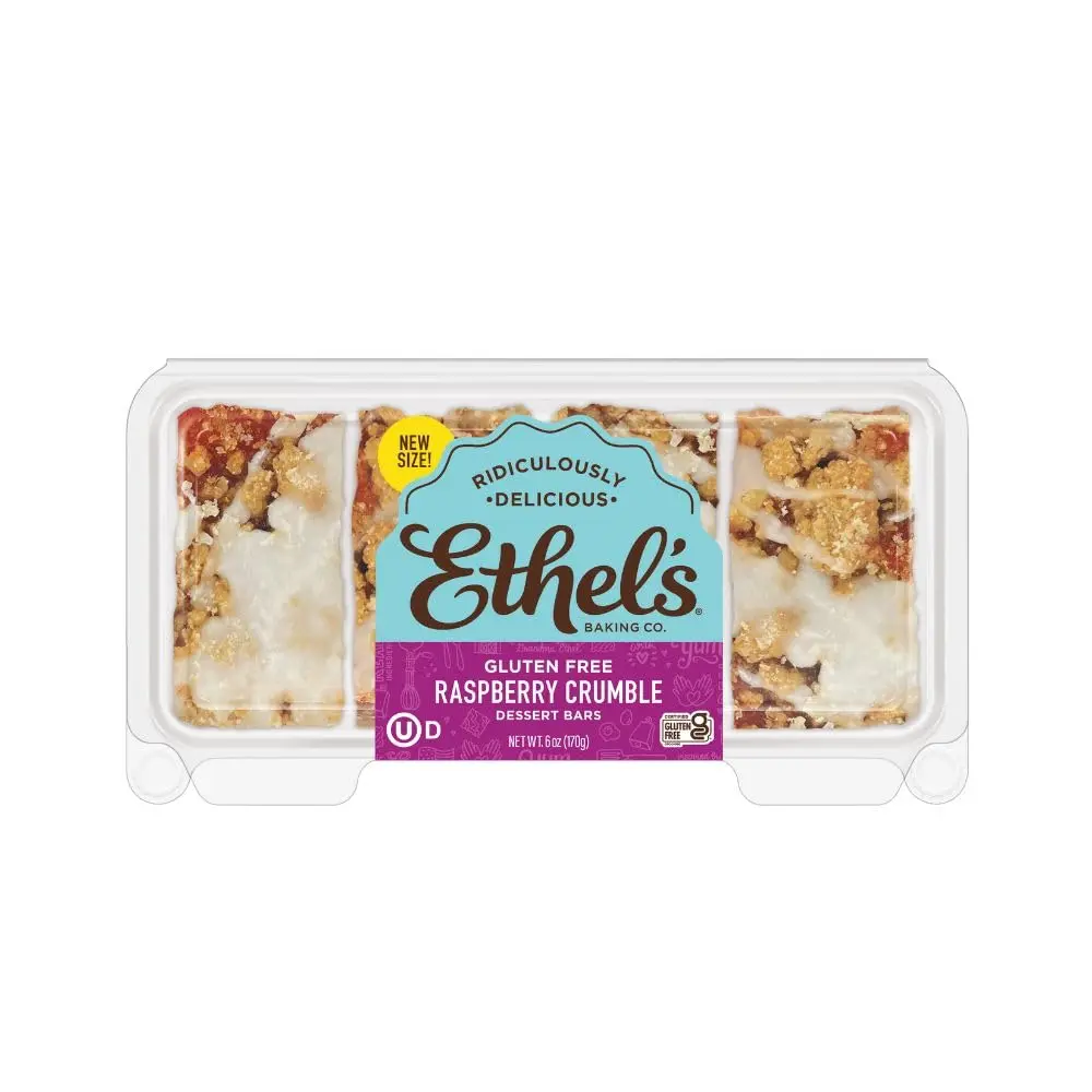 Ethels Baking Co. Gluten Free Raspberry Crumble Bars 4 Count - 6oz