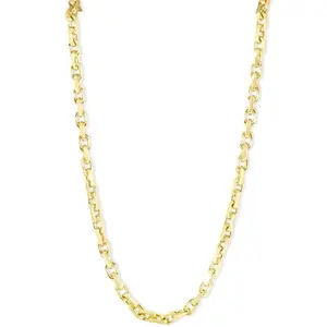 Men's (46g) Solid 14K Yellow Gold 4.5mm Flexible Link 22 " Necklace