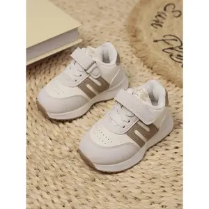 Boys’ colorblock lace-up low-top sneakers — casual, comfortable, breathable sports running shoes that are versatile, non-slip, soft-soled, and suitable for daily wear.