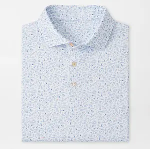 Nice Shot Performance Jersey Polo P.Milla -Master Golf Men's Golf Polo Shirts Short Sleeve Print Performance Moisture Wicking Casual Stretch Breathable workout tops