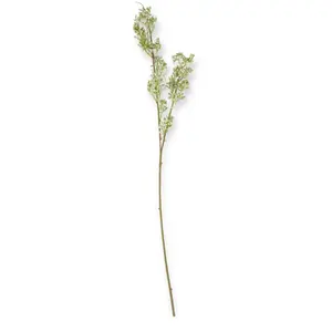 31 Inch Powdered Green Eucalyptus Berry Bud Stem
