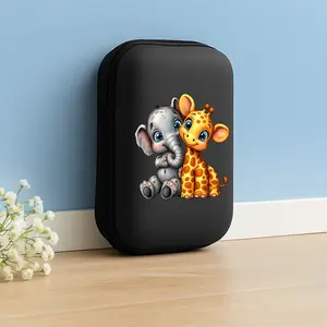 Office & Travel Essential Eva Hard Case Storage Box, Simple Design + Mesh Pocket, Durable Portable Accessories Organizer