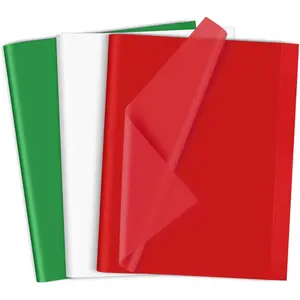 120 Sheets Red/Green/White Tissue Paper Christmas Art  Wrapping Tissue Paper Bulk for Crafts DIY Birthday Decor Christmas Holiday Party (20 x 13.8 inches)