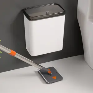 Space Saving Hanging Kitchen Trash Can with Lid, Wall Mounted Garbage Bin, No Drilling, Odor Proof, Compost Bin for Kitchen, Bathroom, RV