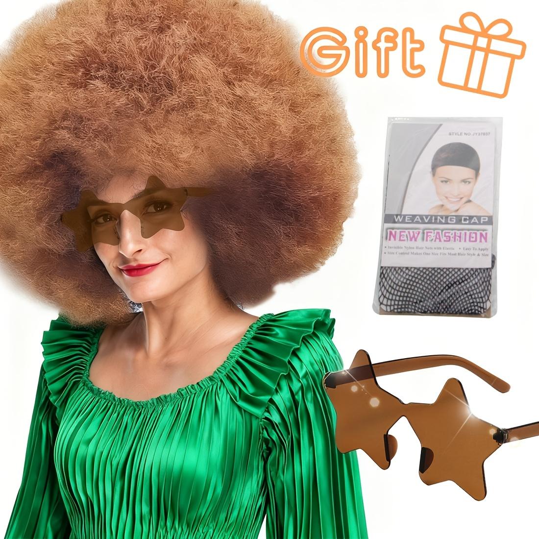 Discount Promotion on Colorful Curly Clown Wigs for Costume Parties, Complete with Funny Glasses And a Hairnet for Fans
