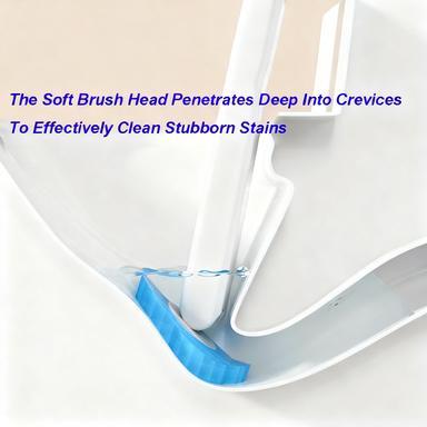 Snofrid Disposable Toilet Brush, Toilet Bowl Wand Holder Set with 24PCS Cleaner Refills, Bathroom Cleaning System for Sink Bathtub Drain Wash Basin UrinalWall-Mount Scrubbing Toilet Brush Bathroom Cleaning Kit