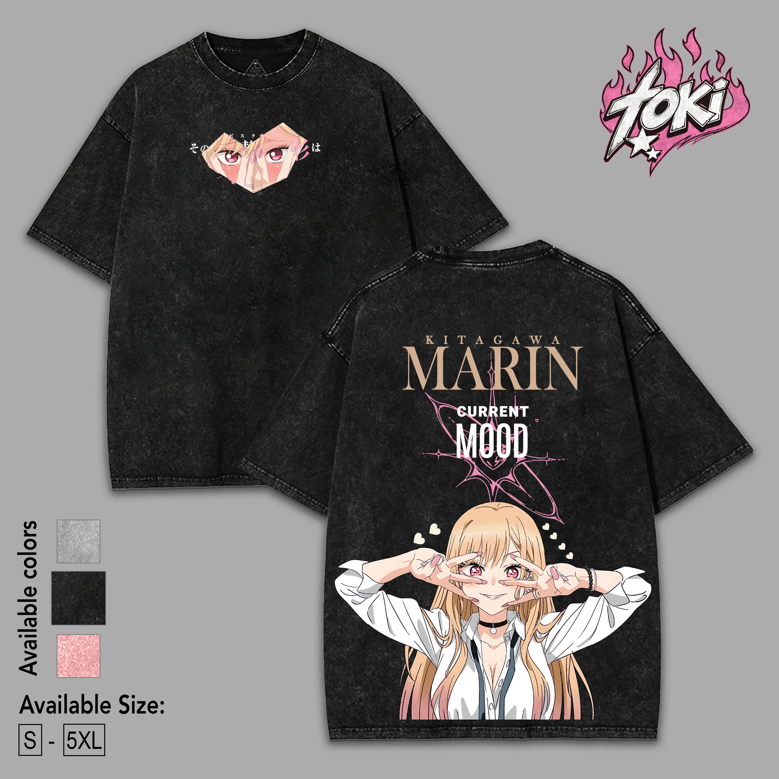 My Dress Up Darling Marin Kitagawa Girl Kawai Waifu Anime Shirt , Anime Graphic Tee, Vintage Cotton unisex graphic tees 90s Top Cotton